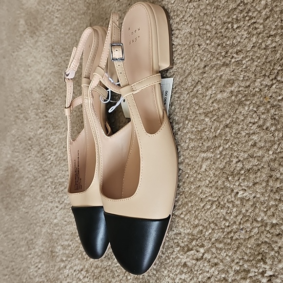 a new day Shoes - a new day Beige and Black Flats